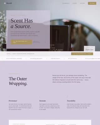 Distill — Artisanal Fragrance Creation Landing Page Template