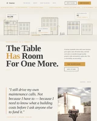 Roster — Real Estate Investor Landing Page Template