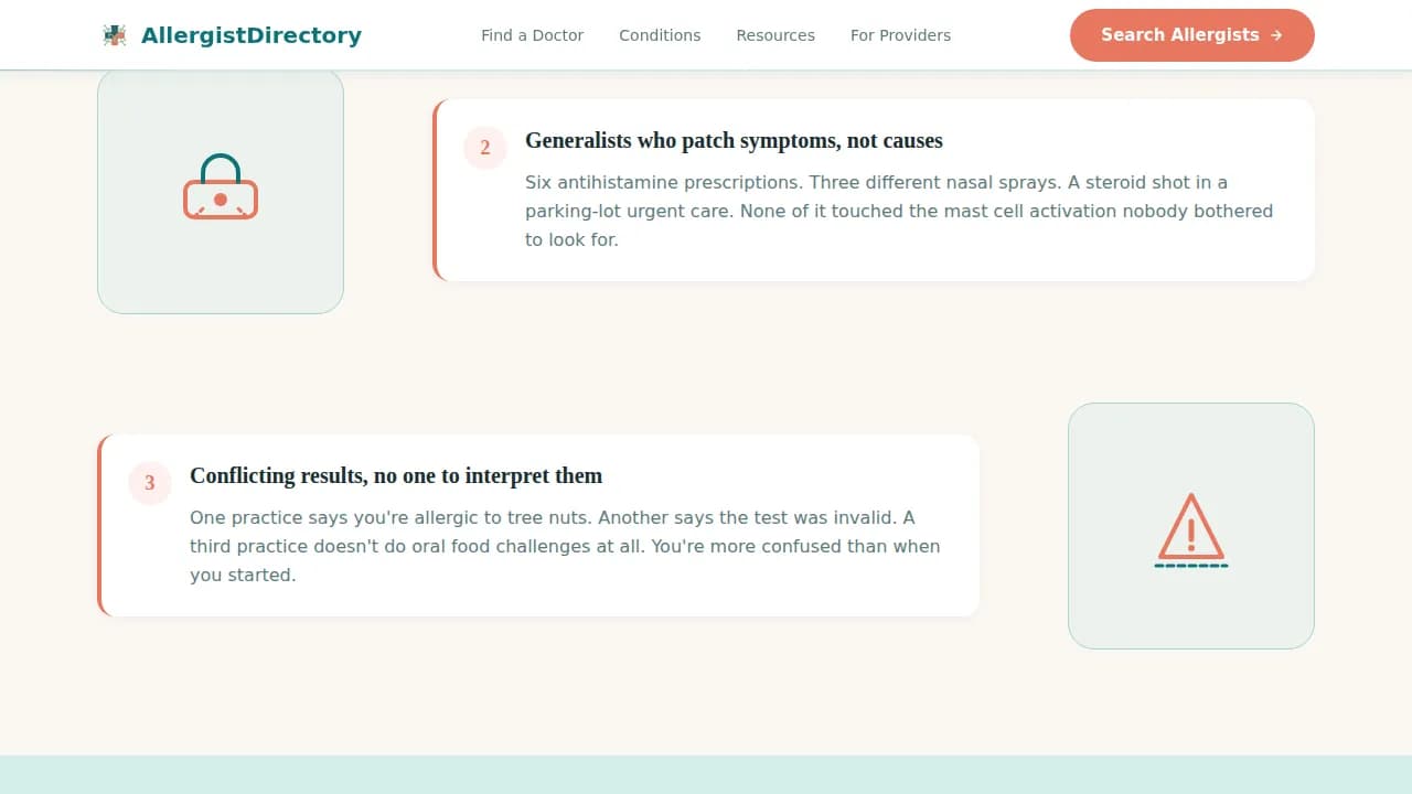 Breathe — Specialized Allergy Clinic Landing Page Template