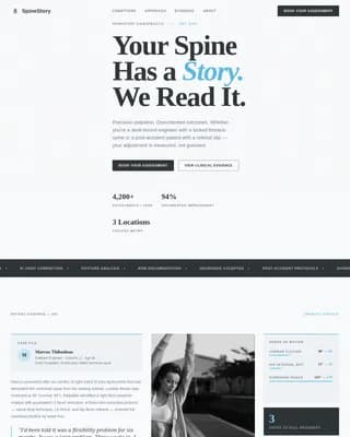 Adjust — Certified Chiropractic Booking Landing Page Template