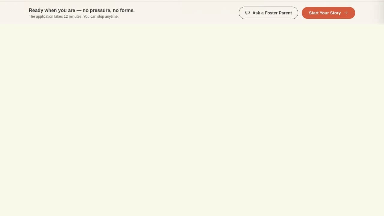 Foster - Warm Playful Community Landing Page Template