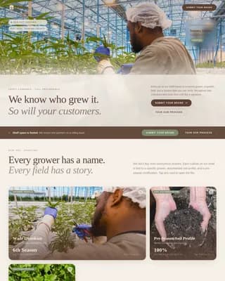 Harvest — Ethical Cannabis Dispensary Landing Page Template