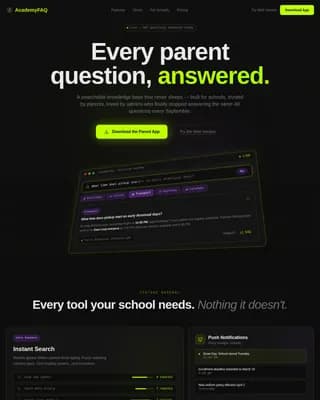 Guide — Instant Parent FAQ Resource Landing Page Template