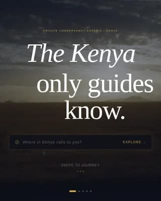 Explore — Premium Kenya Tours Landing Page Template