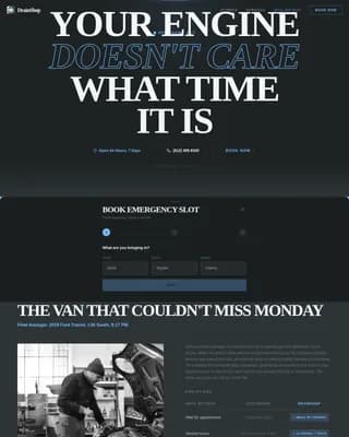 Swift — Quick Oil Change Comparison Landing Page Template