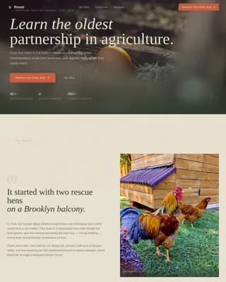 Hatch — Heritage Poultry Training Landing Page Template