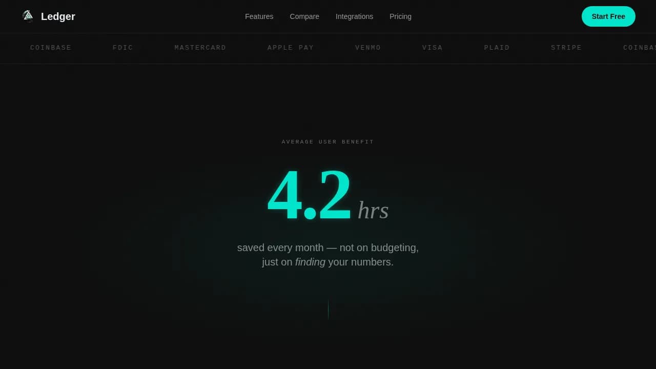 Balance — Data-Driven Finance App Landing Page Template