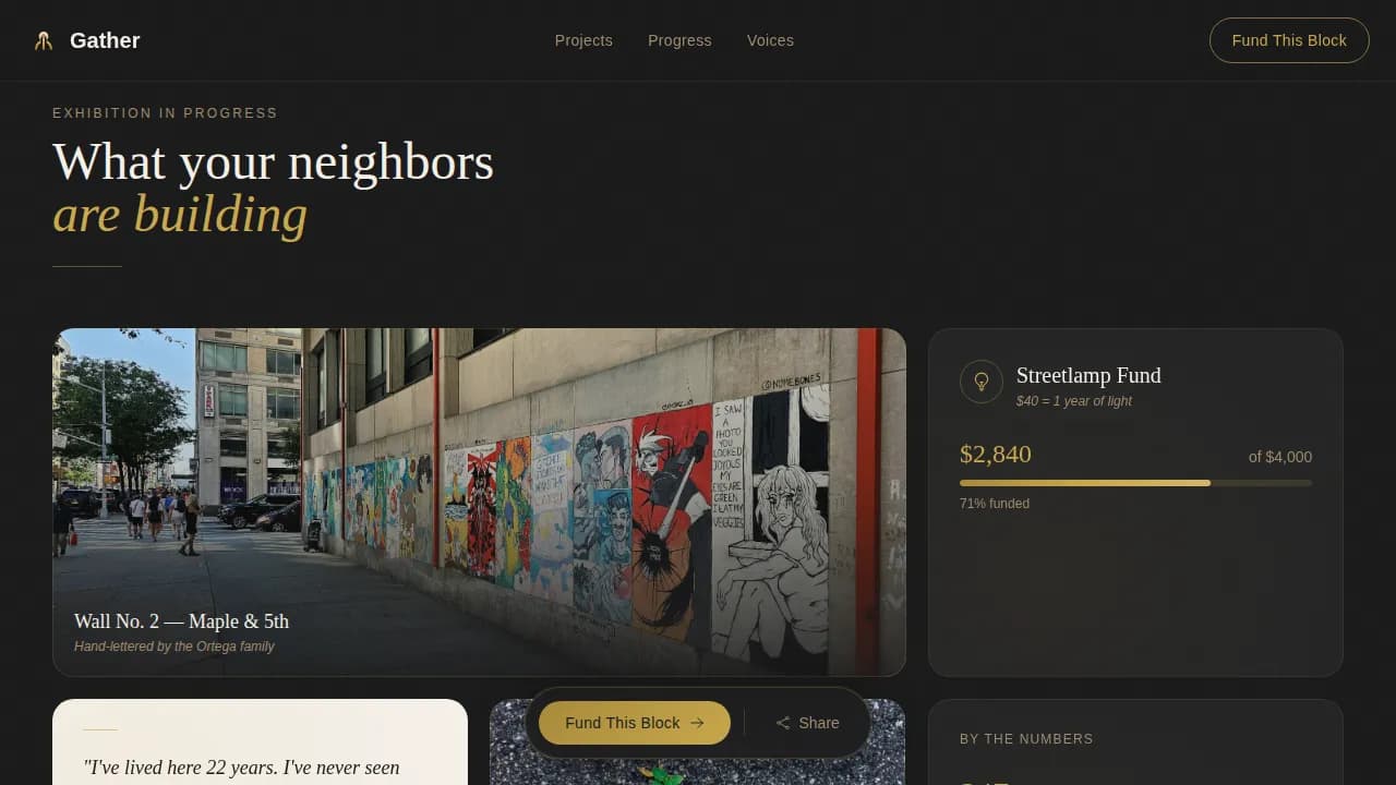 Unite — Vibrant Community Fundraiser Landing Page Template
