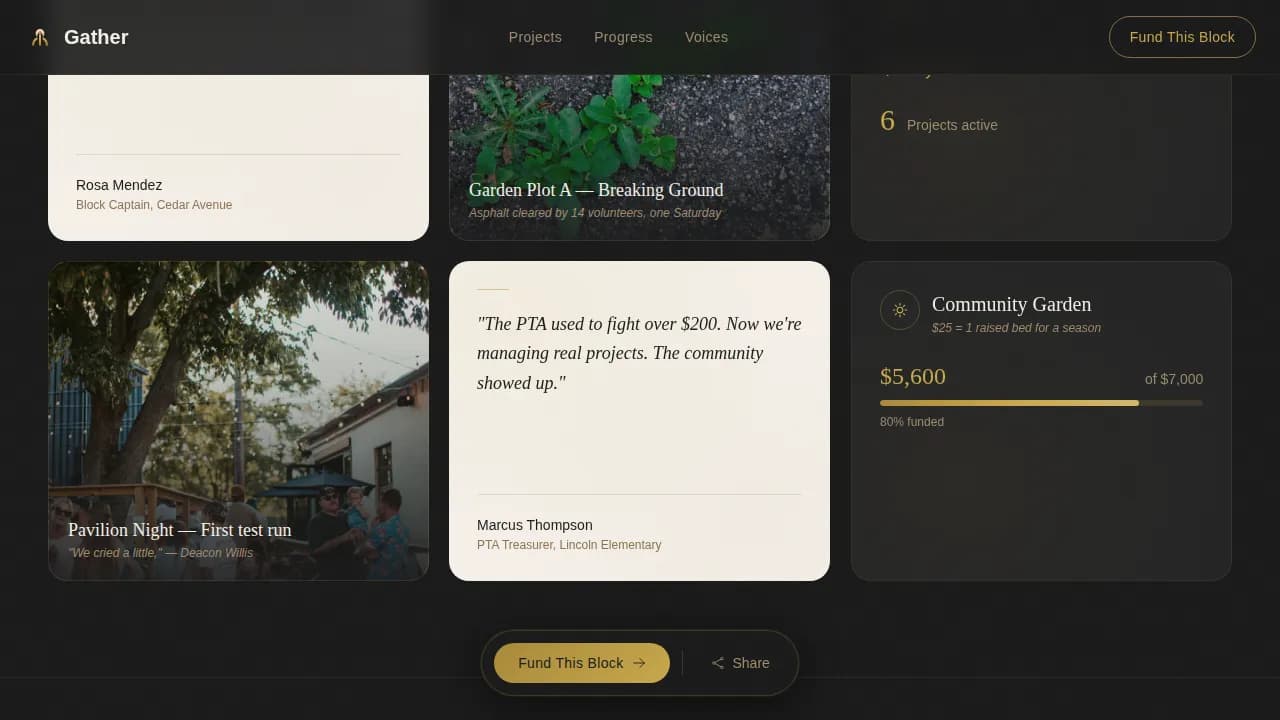 Unite — Vibrant Community Fundraiser Landing Page Template