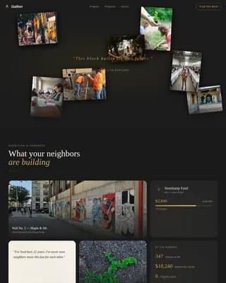 Unite — Vibrant Community Fundraiser Landing Page Template
