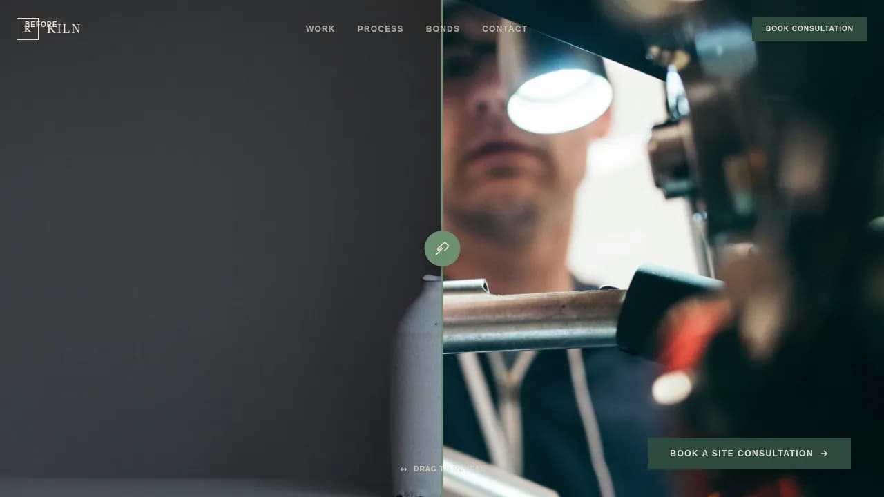 Mold — Artisan Brick Design Landing Page Template