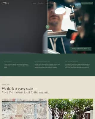 Mold — Artisan Brick Design Landing Page Template