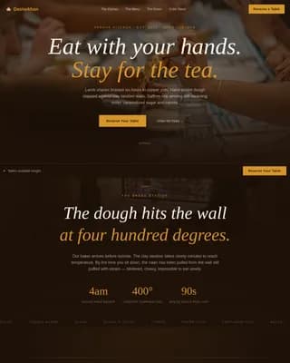 Regional & Ethnic Restaurant Professional Website Template