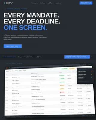 Mandate — Bold Regulatory Governance Landing Page Template