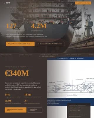 Refit - Stats-First Ship Conversion Landing Page Template