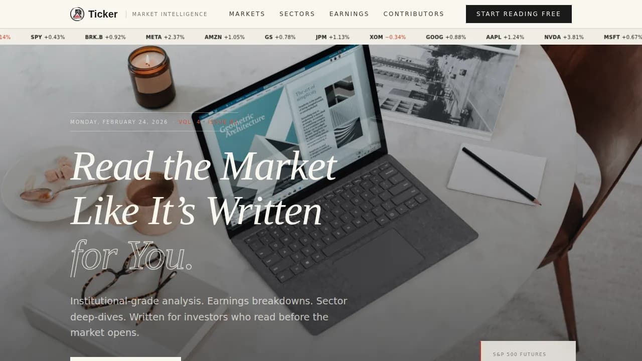 Business & Finance Blog Blog Website Template