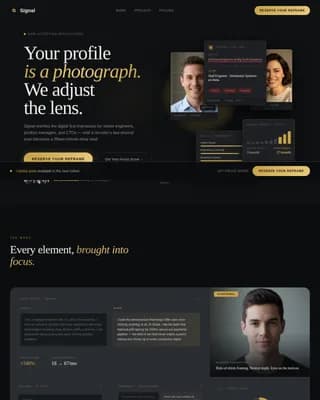 Amplify — Expert LinkedIn Visibility Landing Page Template