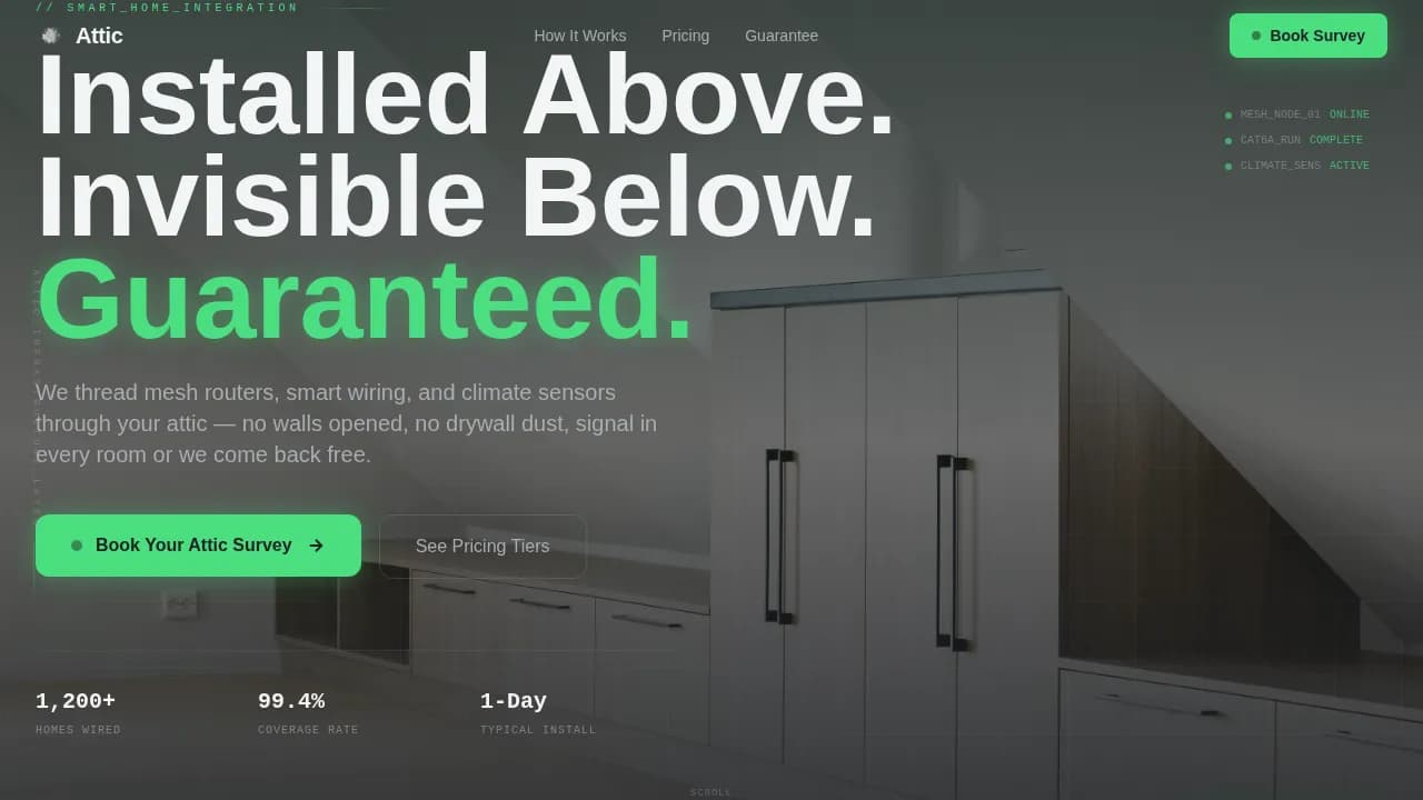 Automate — Intelligent Home Wiring Landing Page Template