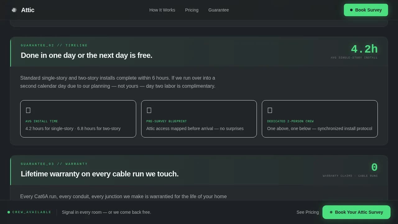 Automate — Intelligent Home Wiring Landing Page Template
