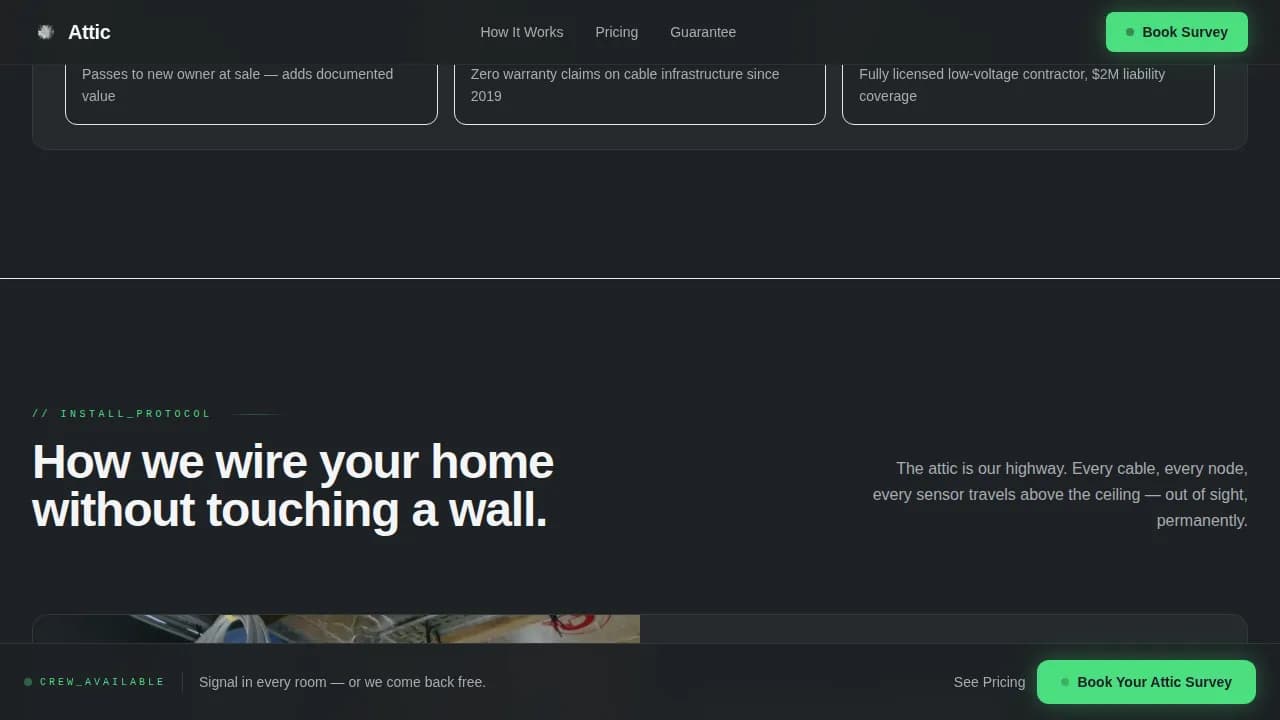 Automate — Intelligent Home Wiring Landing Page Template