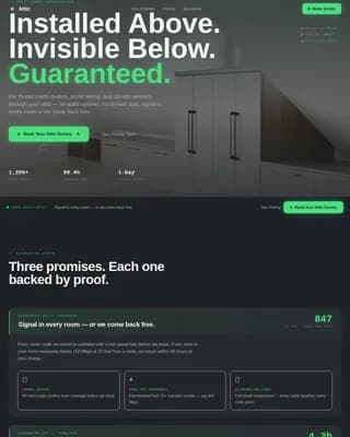 Automate — Intelligent Home Wiring Landing Page Template