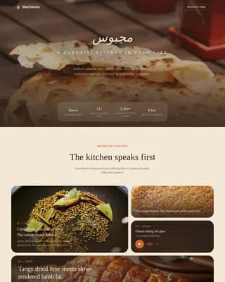 Middle Eastern Cuisine & Dining Pricing Website Template