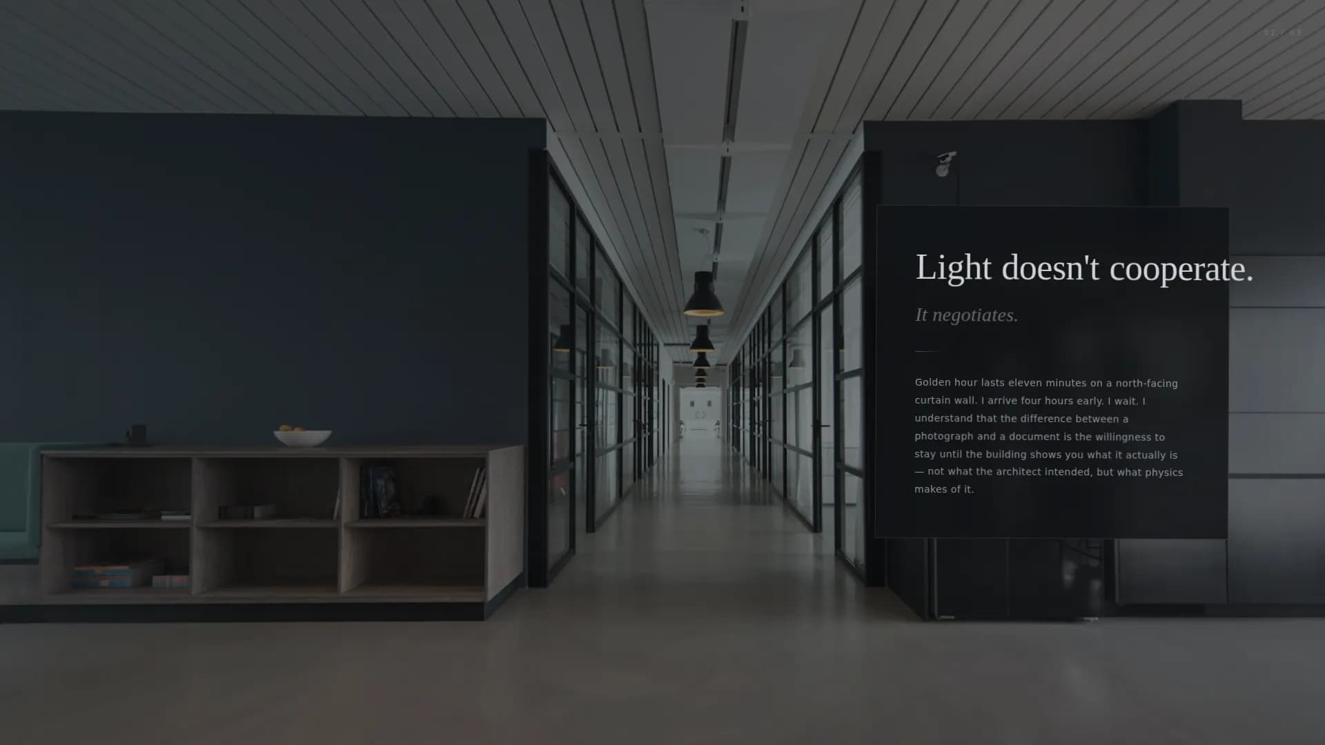 Lens — Expert Architectural Photography Landing Page Template