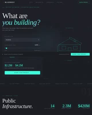 Architecture Firm Pricing Website Template