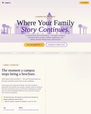 Ascend — Premier Higher Education Landing Page Template