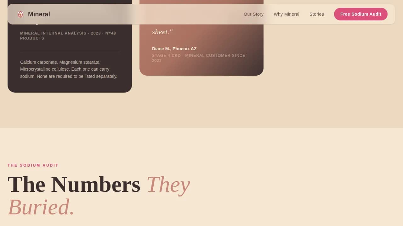 Nourish — Premium Low-Sodium Wellness Landing Page Template