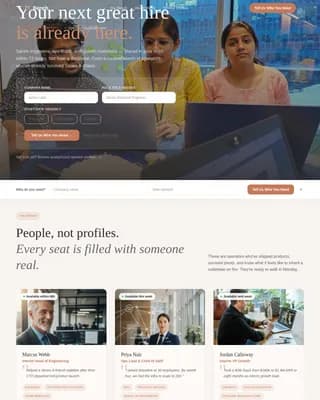 Bench - Curated Operator Staffing Landing Page Template