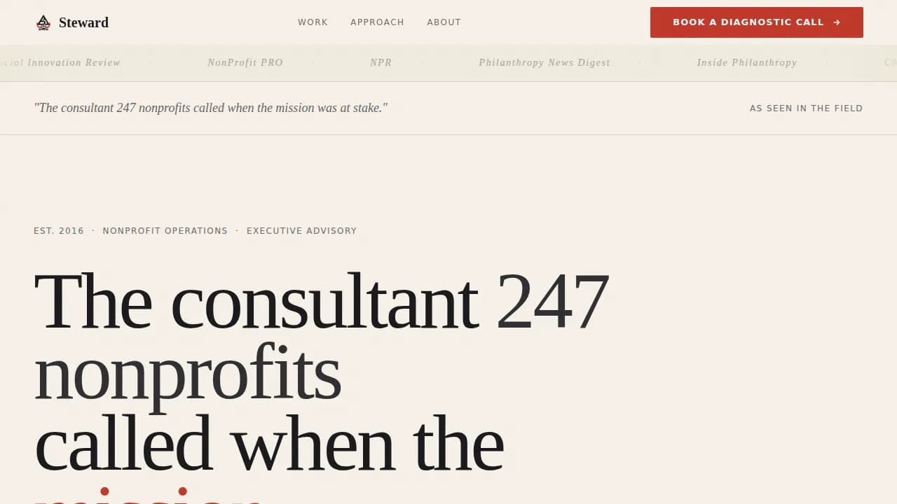 Support — Trusted Mission Consulting Landing Page Template