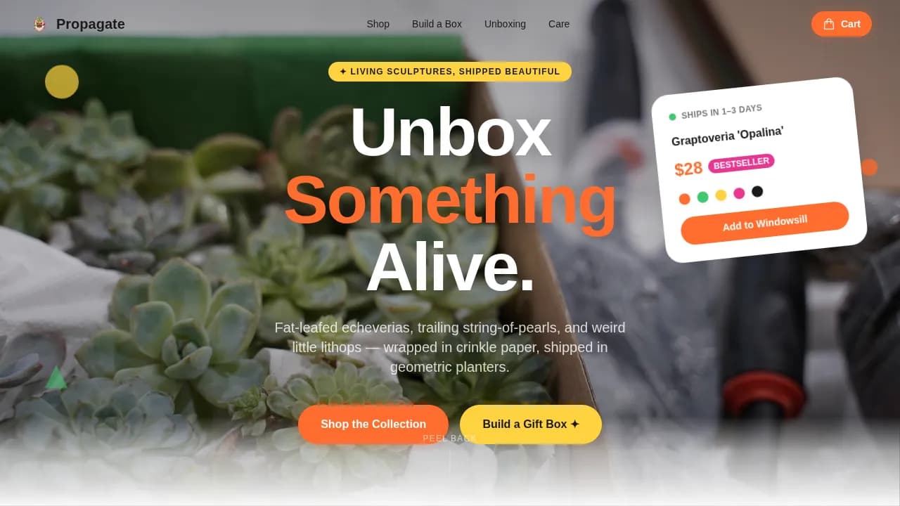 Cultivate — Expert Indoor Plants Landing Page Template