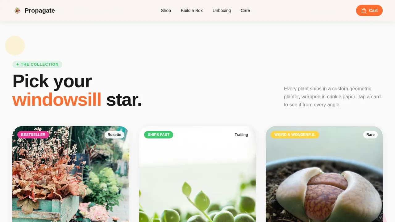 Cultivate — Expert Indoor Plants Landing Page Template