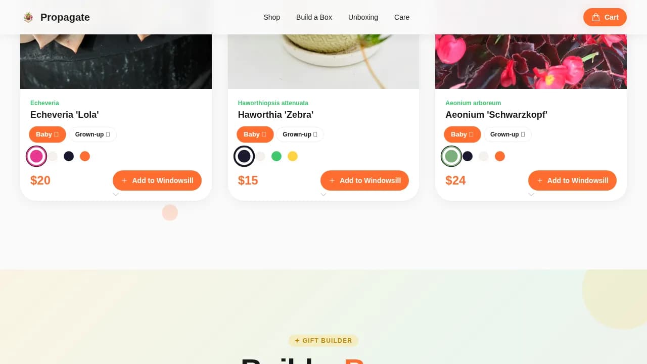 Cultivate — Expert Indoor Plants Landing Page Template