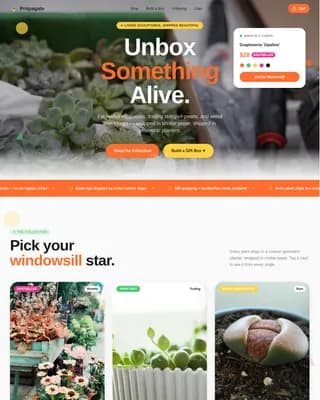 Cultivate — Expert Indoor Plants Landing Page Template