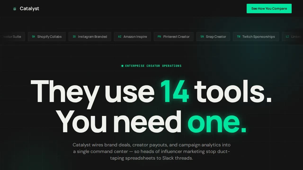 Embark — Dynamic Creator Platforms Landing Page Template