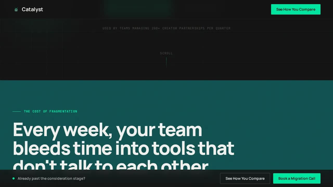 Embark — Dynamic Creator Platforms Landing Page Template