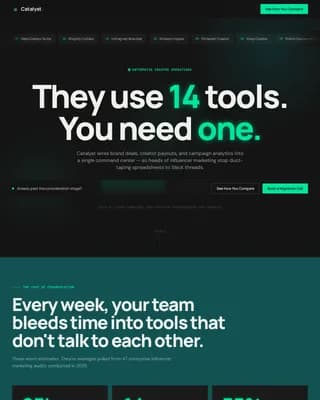 Embark — Dynamic Creator Platforms Landing Page Template