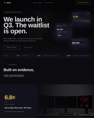 Performance Marketing Agency DTC & E-Commerce Website Template