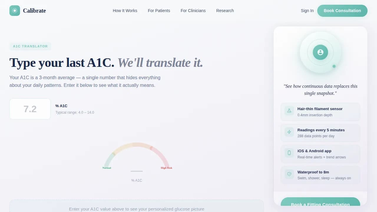 Monitor — Precision Wellness Tracking Landing Page Template