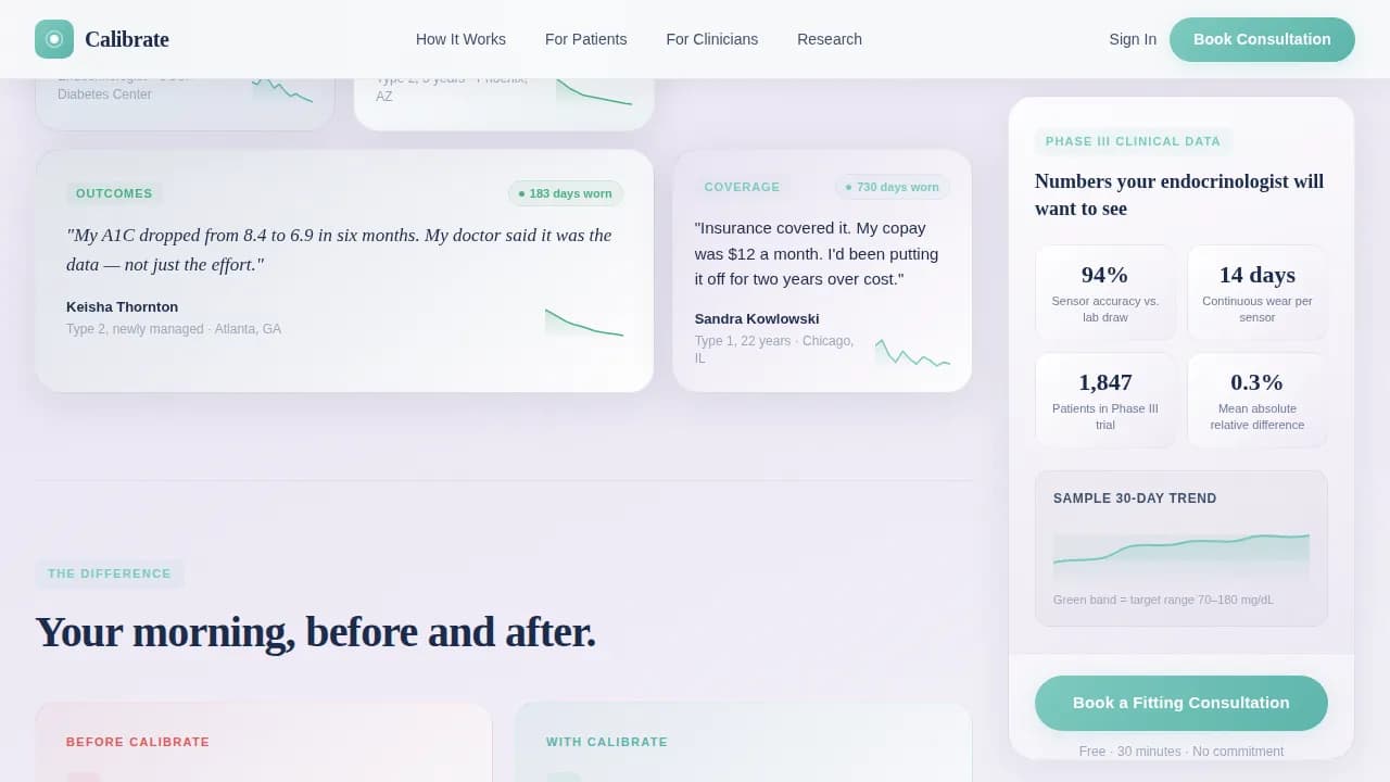 Monitor — Precision Wellness Tracking Landing Page Template