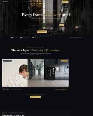 Capture — Premium Visual Assets Landing Page Template