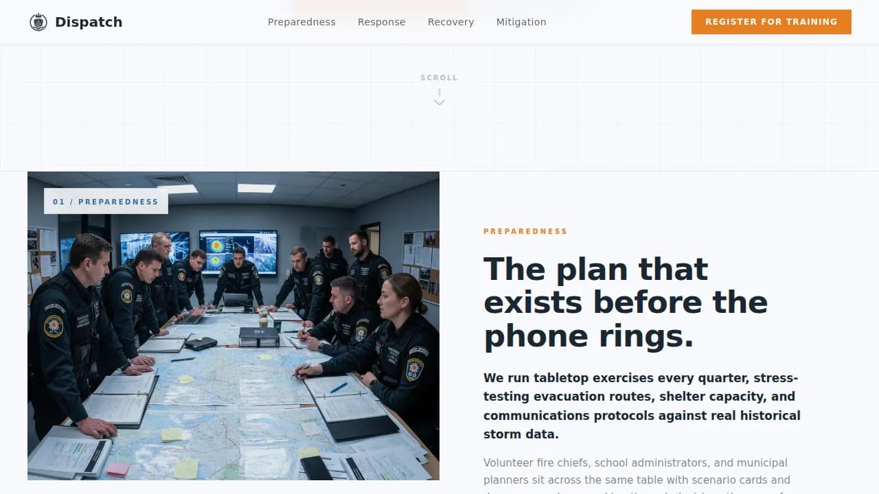 Sentinel — Responsive Civic Response Landing Page Template