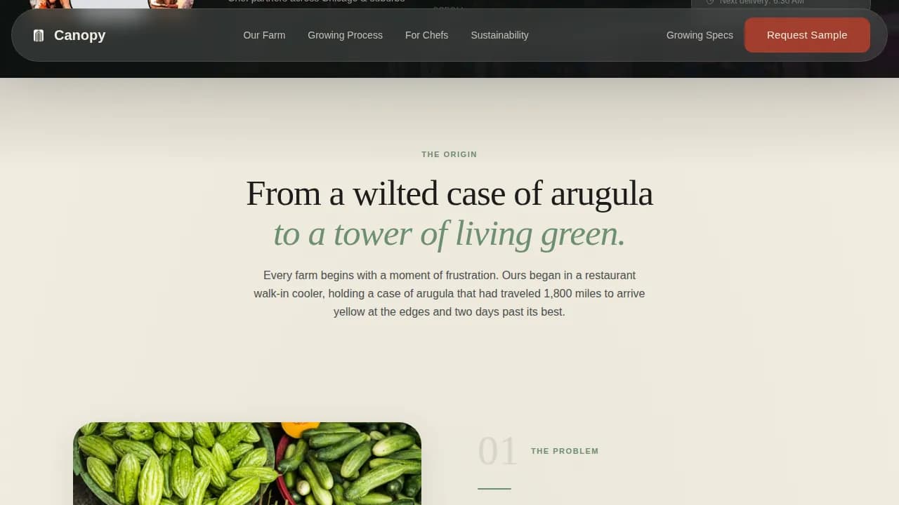 Canopy — Vibrant Garden Harvest Landing Page Template