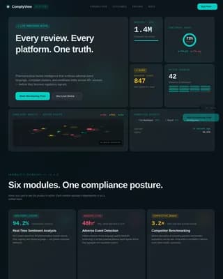 Pharmaceutical Software & SaaS Reviews Website Template