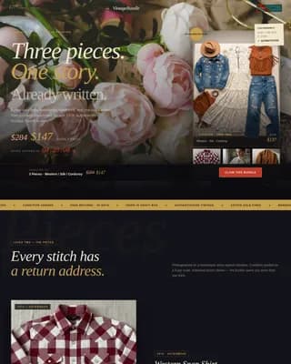 Curate — Retro Vintage Collections Landing Page Template