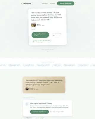 Wellspring — Compassionate Water Nonprofit Landing Page Template