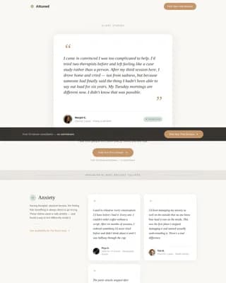 Psychologist Booking Website Template