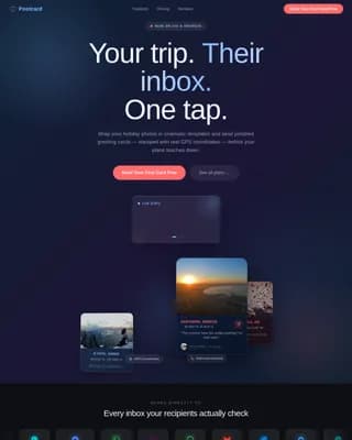 Postcard — Festive Greeting Email Landing Page Template
